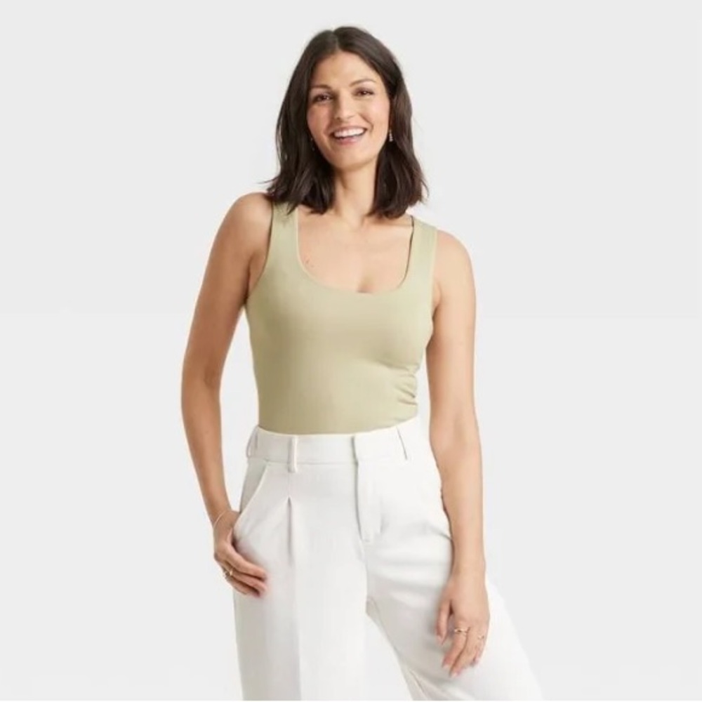 A New Day Light Green Scoop Tank Top - Picture 6 of 6